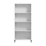 Bush Furniture Essence 4 Shelf Bookcase in White | Organizers and Shelves for Home