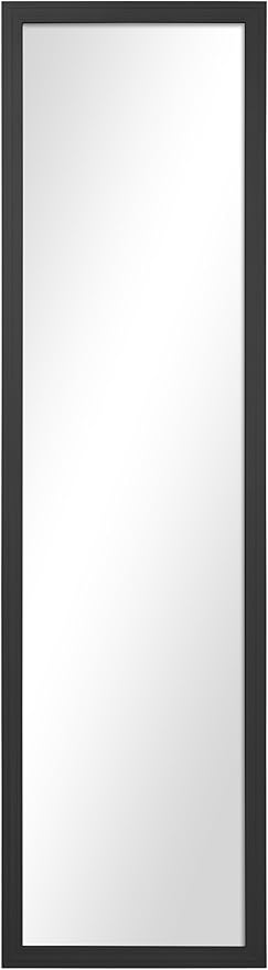 Full-Length Door Mirror Black Finish