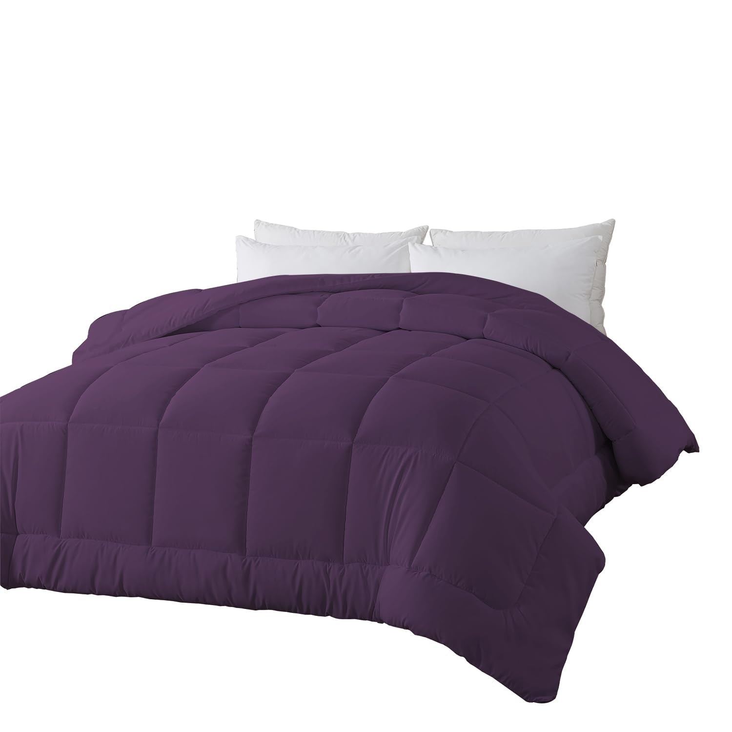 Down Alternative Comforter King Duvet Insert with Corner Tabs, All Season Quilted Bed Comforter Box-Stitched