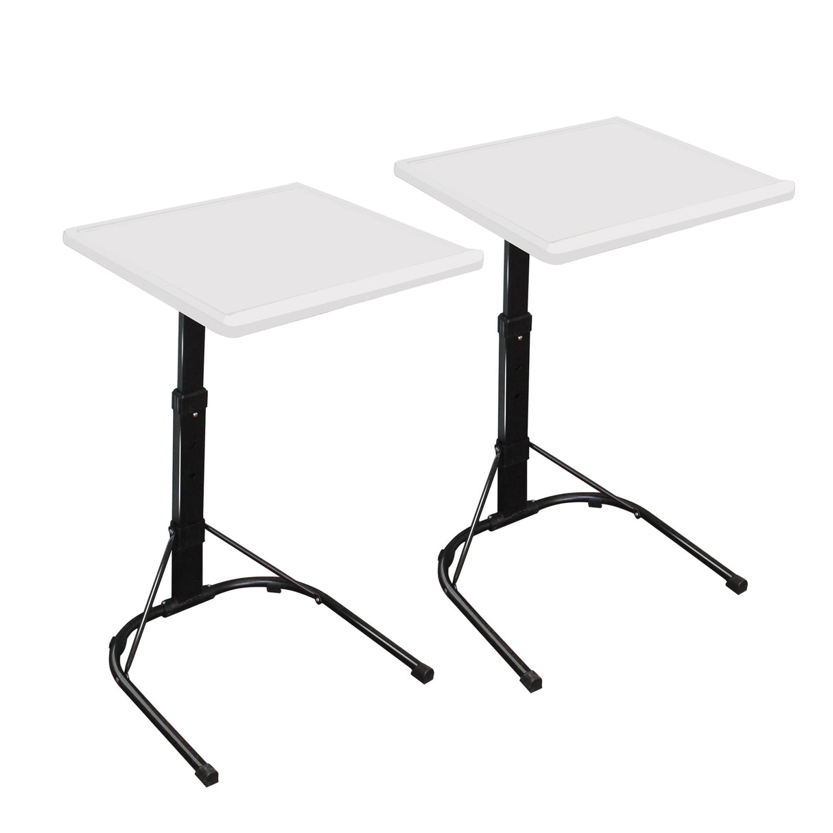 Folding TV Tray Table, Adjustable TV Dinner Table, Portable Tables Folding for Eating and Laptops,