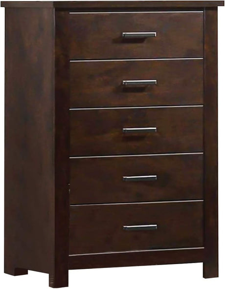 Panang 5 Drawers Chest in Mahogany