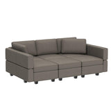 Modular Velvet Sectional Sofa with Chaise Lounge Sectional Sleeper Sofa