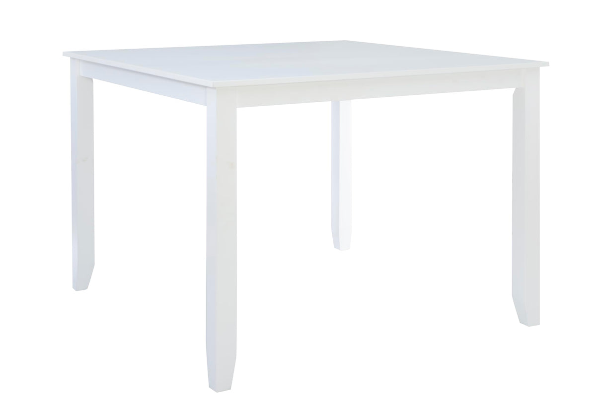 White Conolly Square Counter Height Dining Table