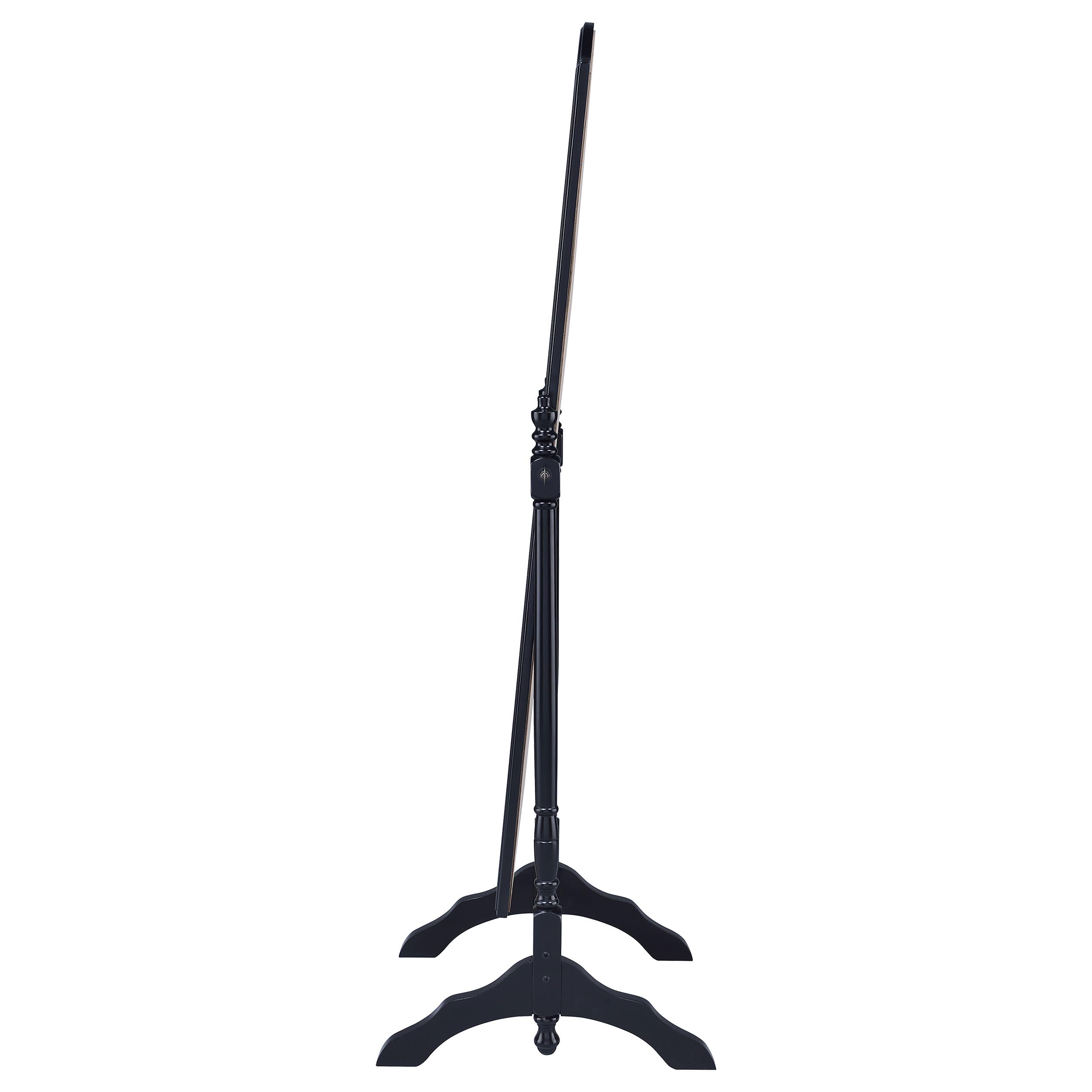 Cheval Standing Mirror with Swivel Base - Full Length Arched Top Floor Mirror