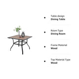 Patio Dining Table Square Backyard Bistro Table Outdoor Furniture Garden Table