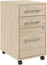 Hustle 3 Drawer Rolling File Cabinet in White, Mobile Document Storage