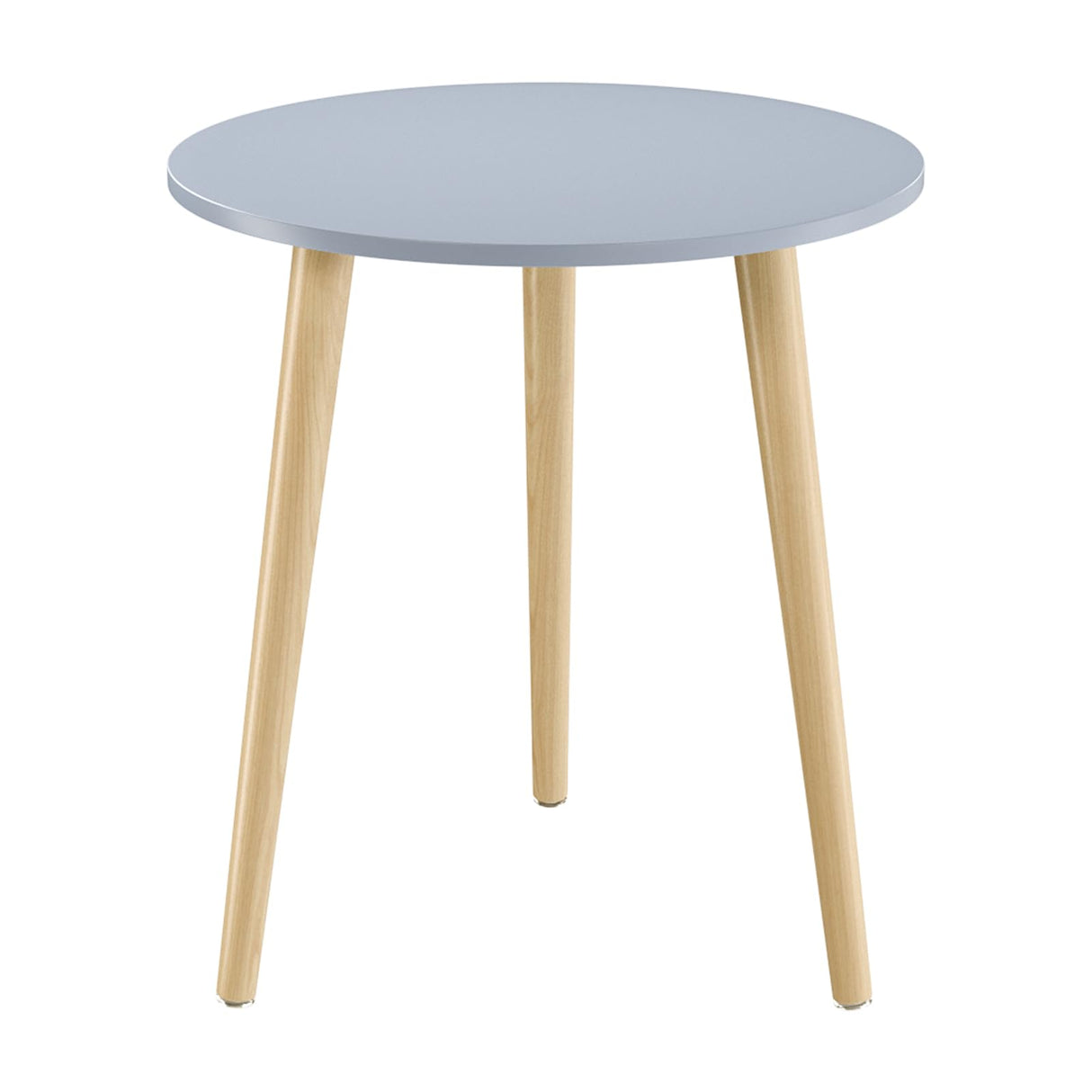 Table, Blue Grey End Table for Small Spaces, Nursery Round Side Table Small Bedside