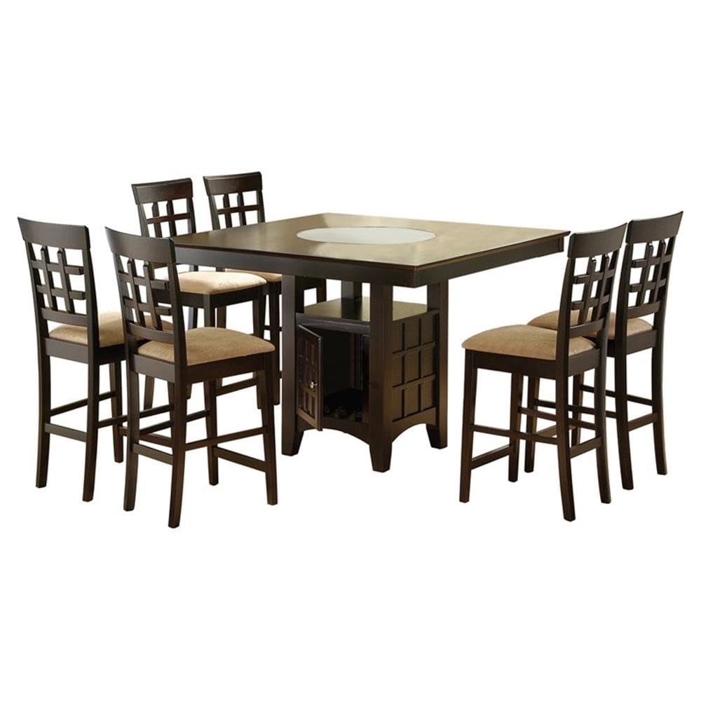 7-Piece Counter Height Dining Set with Storage