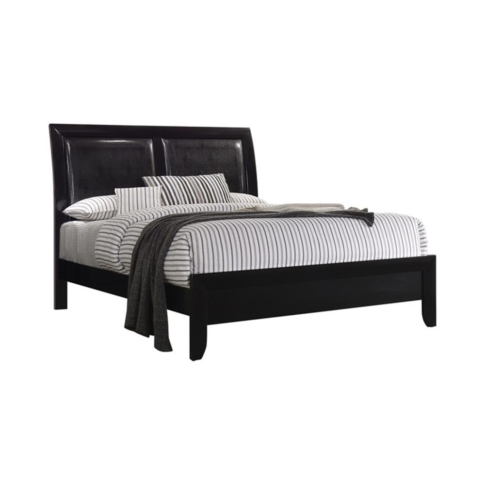 Briana Eastern King Bed 5-Piece Set, Black