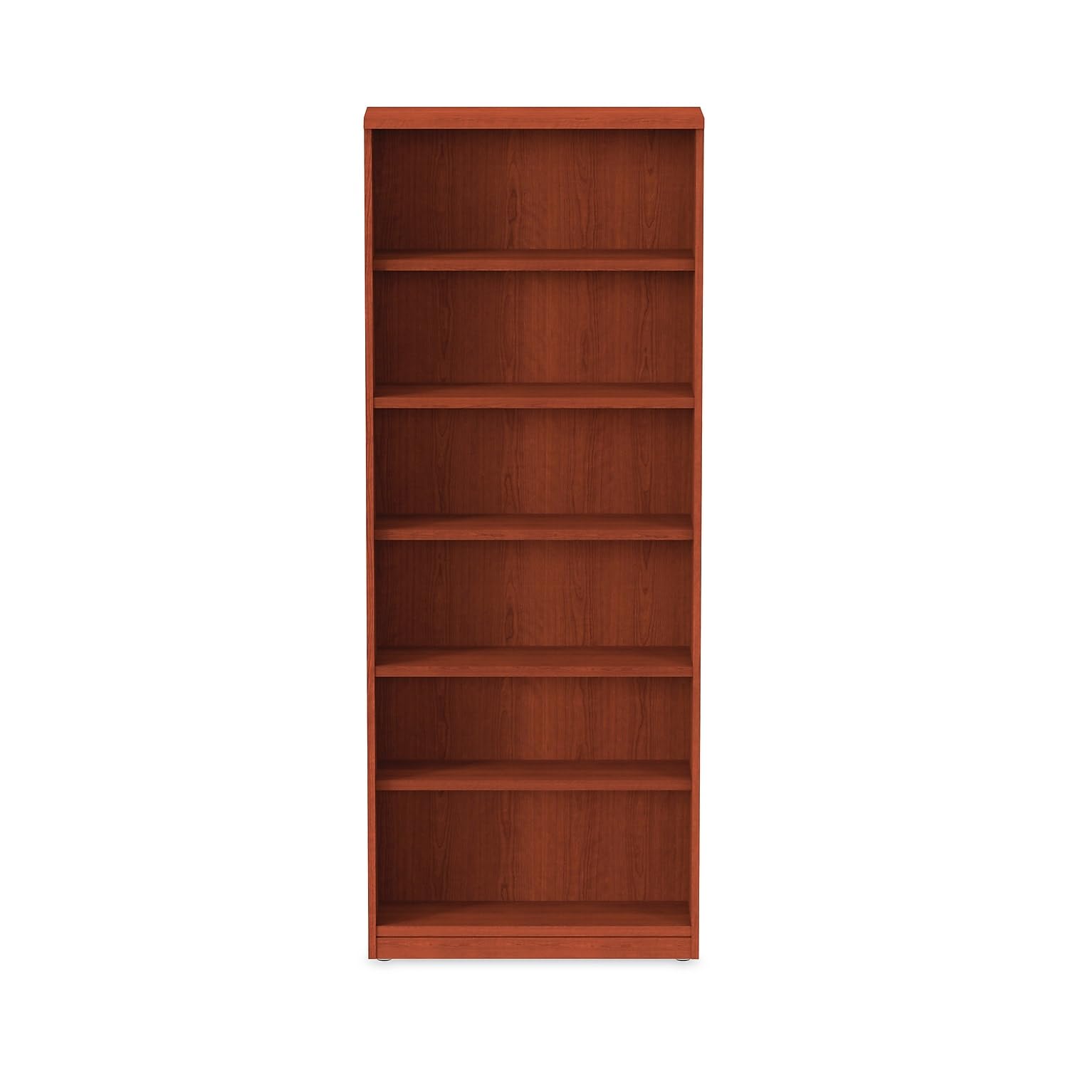 Alera VA638232MC Valencia Bookcase, 6-Shelf, 31-3/4 x 14 x 80-3/8, Med. Cherry