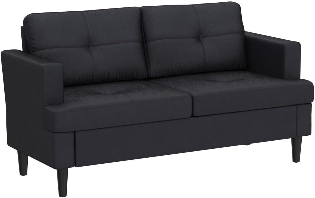 Small Couch, Velvet Love Seat, Small Couch for Small Spaces (57"x 24" x 30.5")