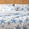 Full / Queen Coastal Quilt Bedding Set, Summer Coastal Quilt with Shams