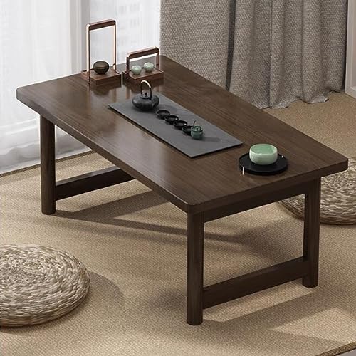 Solid Wood Coffee Table, Foldable Window Table, Balcony Short Coffee Table, Laptop