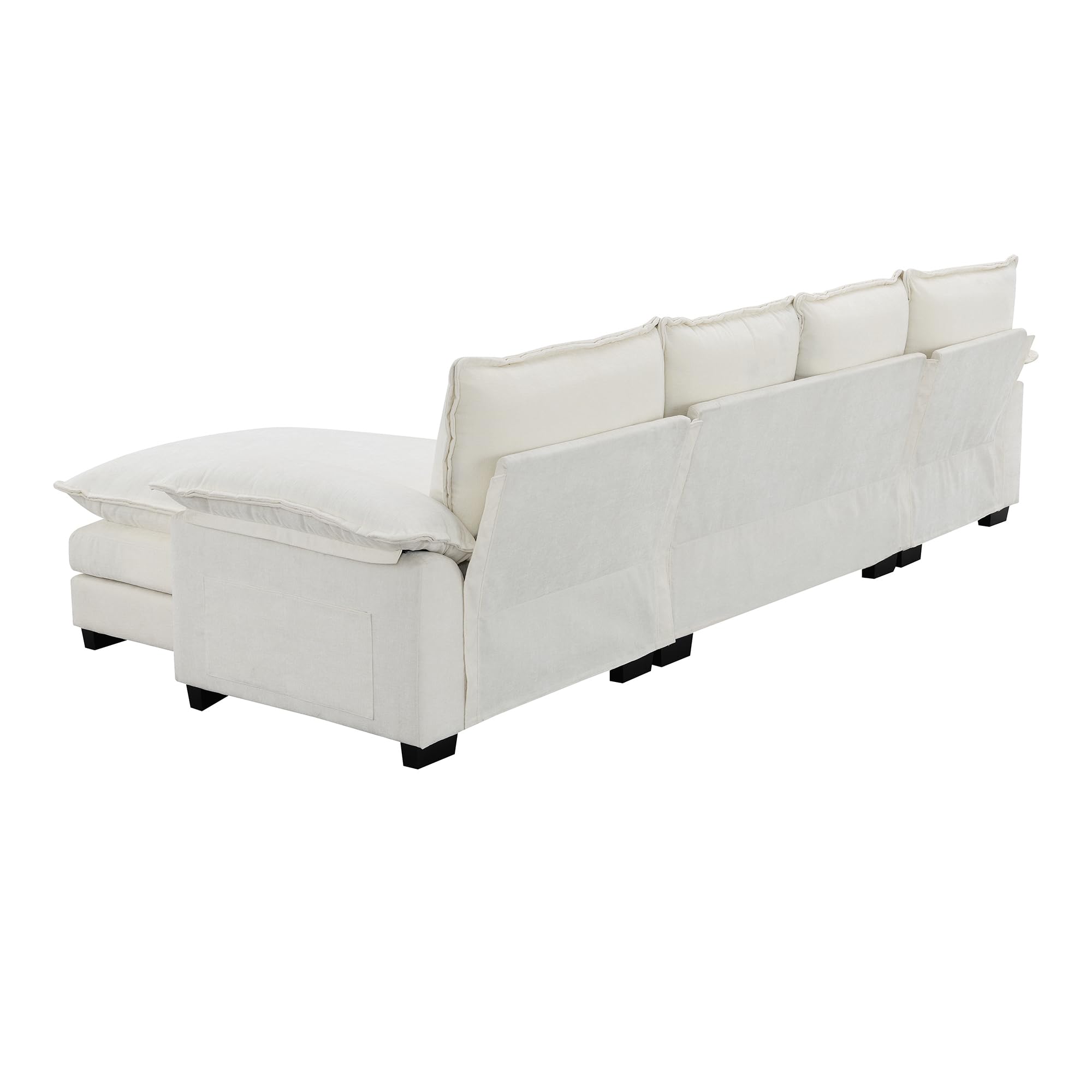 Fanye L-Shaped Modular Sectional Sofa with Reversible Wide Chaise – 3 Colors