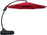 Patio Umbrella with 3 Solar panels, 48 Solar LED Lights