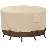Round Patio Furniture Covers, 100% Waterproof Outdoor Table Chair Set Covers,