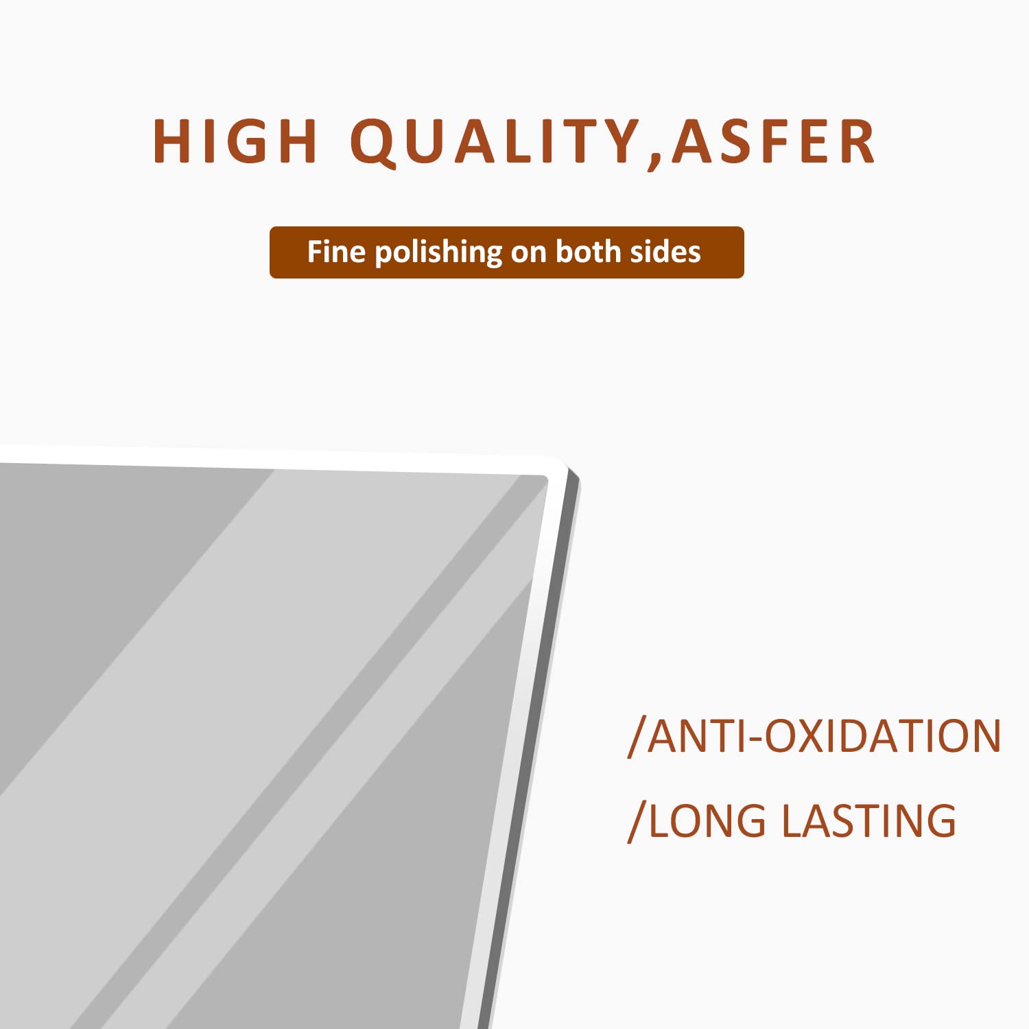 Full Length Floor Mirror 65"x22" - Standing or Wall Leaning Aluminum Frame