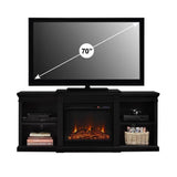 Manchester Fireplace TV Stand for TVs up to 70 Inch, Replaceable Electric Fireplace Insert