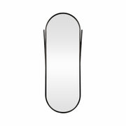 Elegant 23x60 Black Rounded Standing Mirror