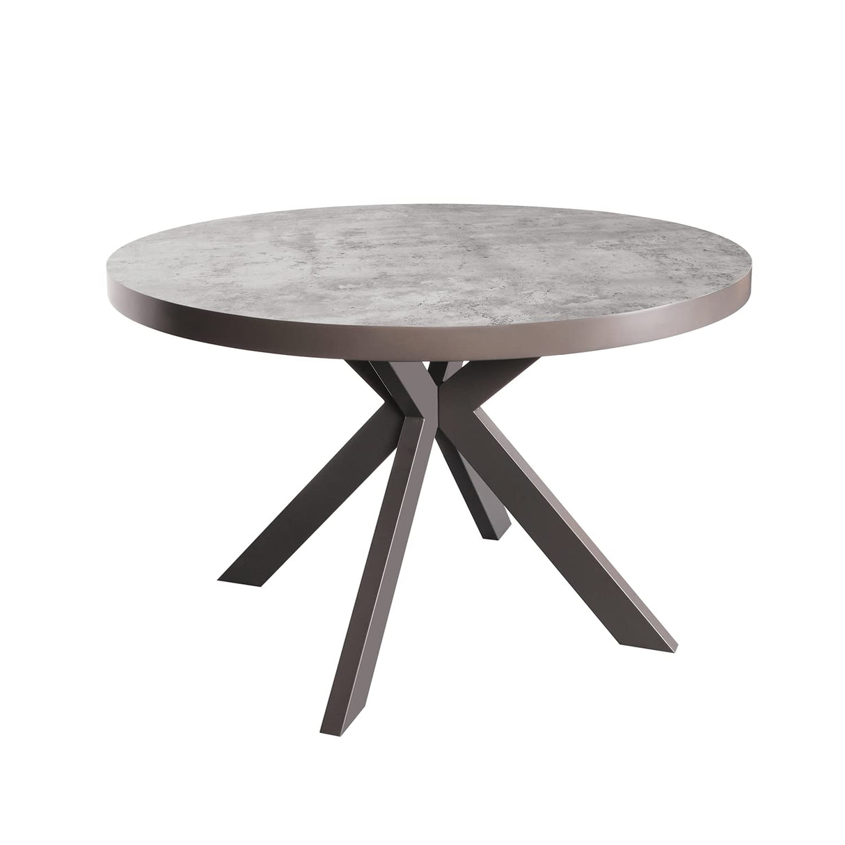 Small Round Dining Table for 4 Person, MDF & HPL Surface and Sturdy Base Structure,