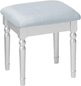 Tracy Silver Vanity with Stool