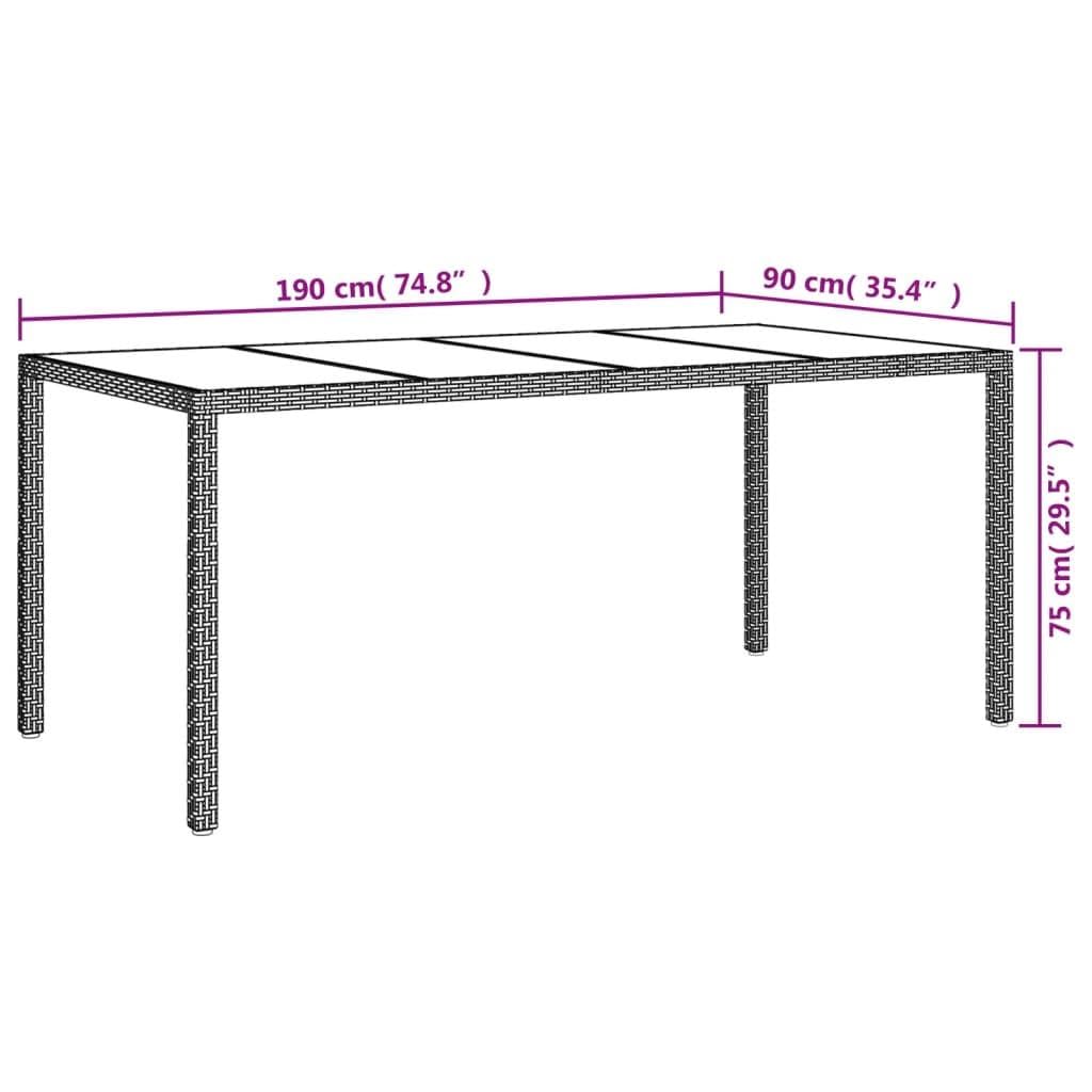 Patio Dining Set with Comfortable Cushions, Weather-Resistant Rattan, Sturdy Steel Frame,