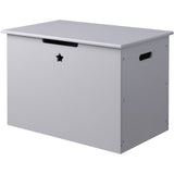 Toy Box with Child's Bench Lid - Wood Storage Chest for Children's Toys and Kid's Seat