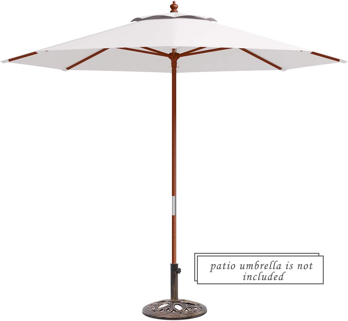 18" Round Umbrella Base Stand 23Lbs Cast Iron Market Patio