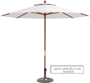 18" Round Umbrella Base Stand 23Lbs Cast Iron Market Patio