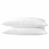 Acteb Ultra Thin Flat Soft Bed Pillows Standard Size Set of 2 Pack for Sleeping 20"x26", Hypoallergenic Skin Friendly Machine Washable