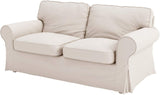 The Sofa Cover Replacement is Custom Made for IKEA Ektorp Loveseat Sofa. Cover Only!