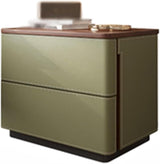 Night Stands Floorstanding Nightstand Wooden Bedside Table Leather Double/Triple