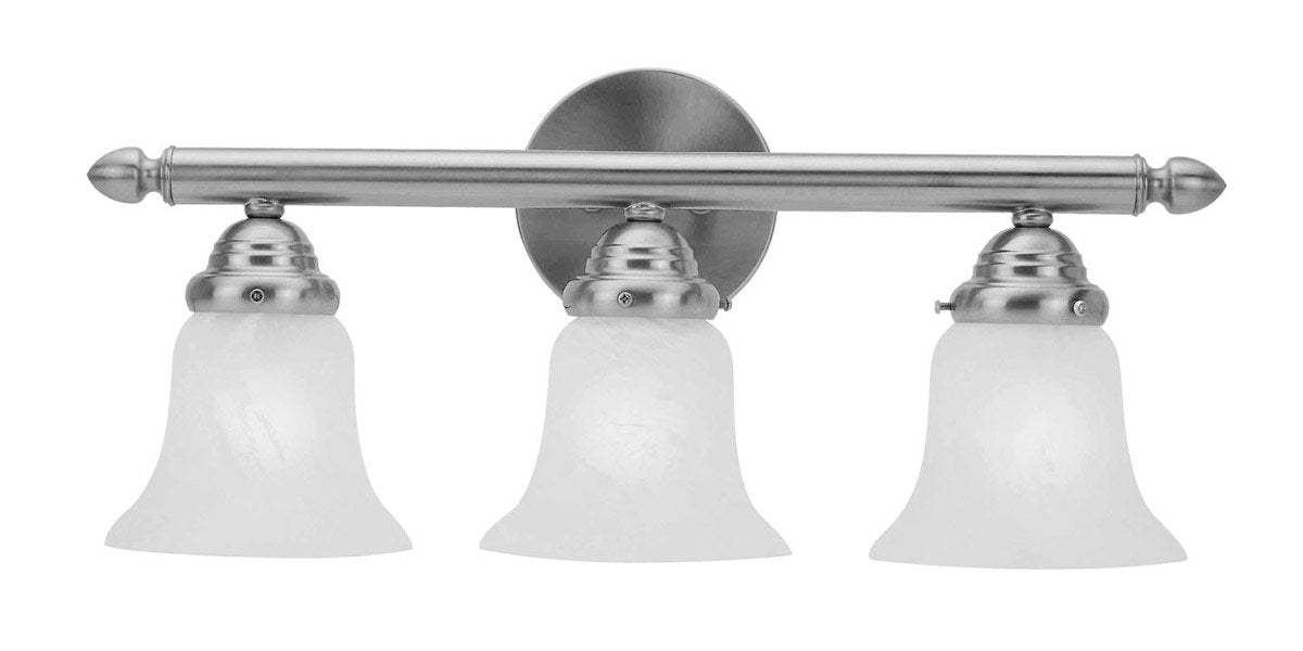 Lighting 1063-91 Neptune 3-Light Bath Light, Brushed Nickel