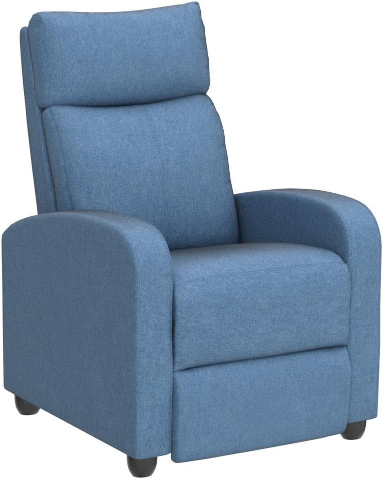 EaseNest Fabric Recliner Chair – Adjustable Massage Backrest