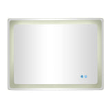 Glowing Beauty 32" x 24" LED Bathroom Wall Mirror with Defogger