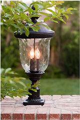 55497WGOB Carriage House Water Glass Outdoor LED Wall Sconce, 1-Light 12 Watt