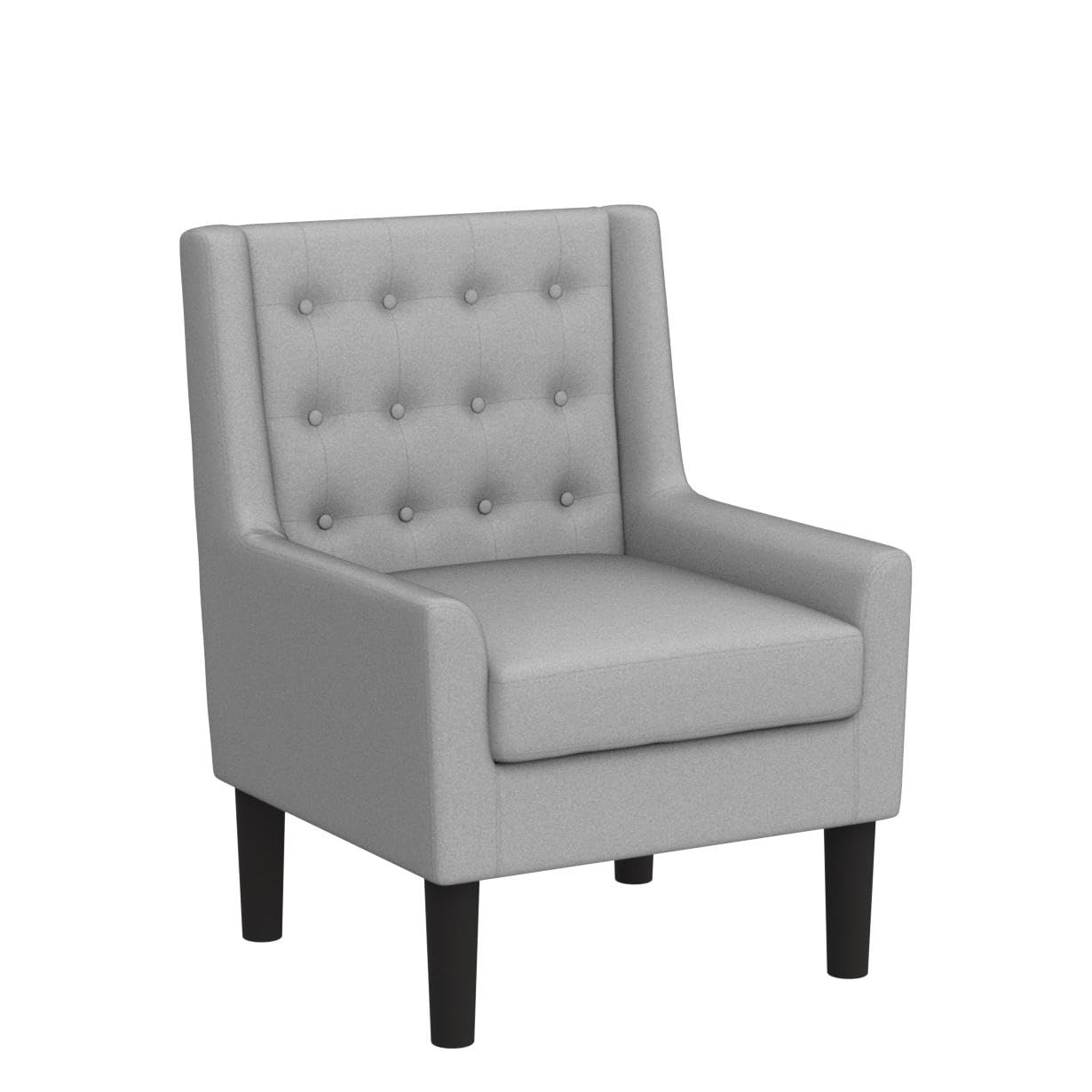 Accent Chair - Button Tufted Armchair for Living Room, Bedroom, Reading
