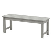 Outdoor Bench, Poly Lumber Weatherproof, 2 Person Patio Benches for Outdoors