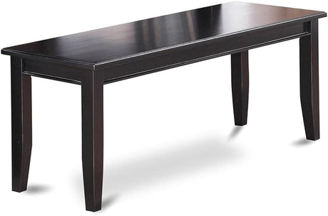 DUB-MAH-W Dudley Dining Table Bench with Wooden Seat, 51x15x17 Inch, Mahogany