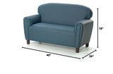 100 World Preschool Enviro-Child Upholstery Sofa, Blue