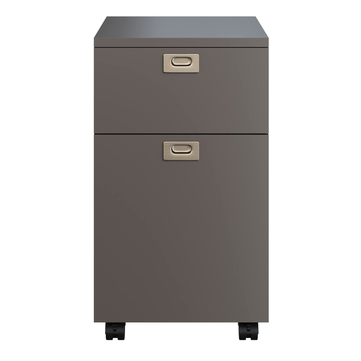 Cabinet-2-Drawer Deep Drawer Storage-Rolling Filing Cabinet for Under The Desk