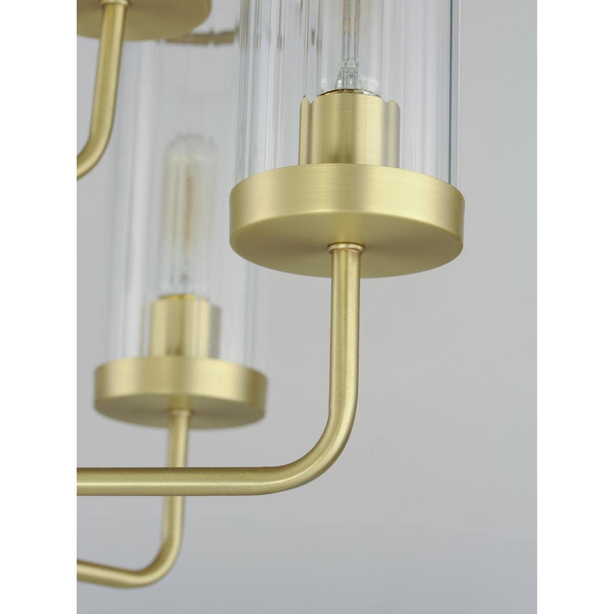 Crosby-9 Light Chandelier-28 Inches Wide by 31 inches high-Satin Brass Finish -Traditional