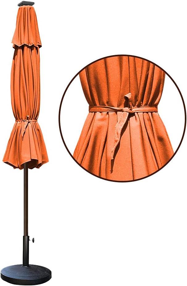 USA 10-Year-Non-Fading Solar 9ft Market Umbrella