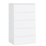 White Dresser, 5 Drawer Dresser Tall White Dresser with Large Storage Space