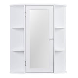 Bathroom Cabinet with Single Mirror Door Wall Mount Medicine Cabinet