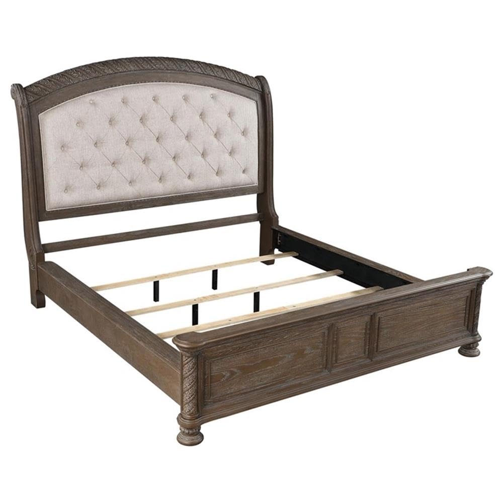 Emmett Queen Bed 5-Piece Set, Walnut