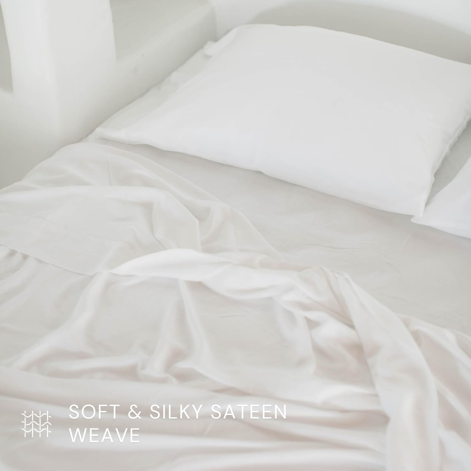 Lyocell Sheet Set - Breathable Cooling King Sheet Set, Soft Luxury Bedding Woven