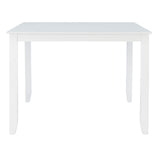 White Conolly Square Counter Height Dining Table