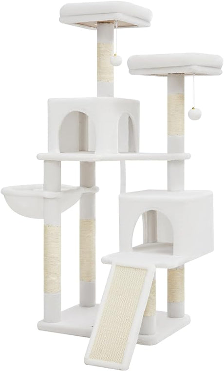 56.3-Inch Cat Tree, Cat Tower with Scratching Posts