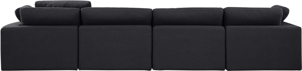 187Black-S158 Comfy Collection Modern | Contemporary Upholstered Modular Sofa